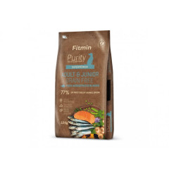 Fitmin Purity GF Adult&Junior Fish menu / комплексний безглютеновий корм для молодих і дорослих собак середніх і великих порід ( риба, овочі ), 2,5кг