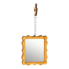 Дзеркальце прямокутне на ланцюжку