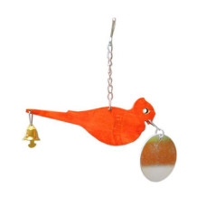 Пташка на ланцюжку з дзвоником і дзеркальцем