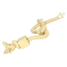 Канат для лазіння 3 вузли , бавовна, дерево (14мм / 35см)