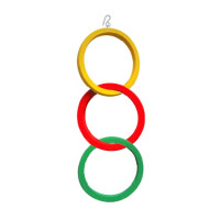 Іграшка для папуг "3 кільця" (дерево)