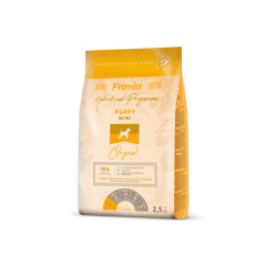 Fitmin dog mini puppy 2,5 kg / повноцінний корм для цуценят від 2-х до 10-ти місяців, вагітних і лактуючих сук малих порід, 2,5 кг